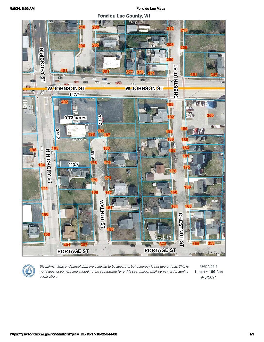 402 W Johnson St. West 0.73 Acre layout